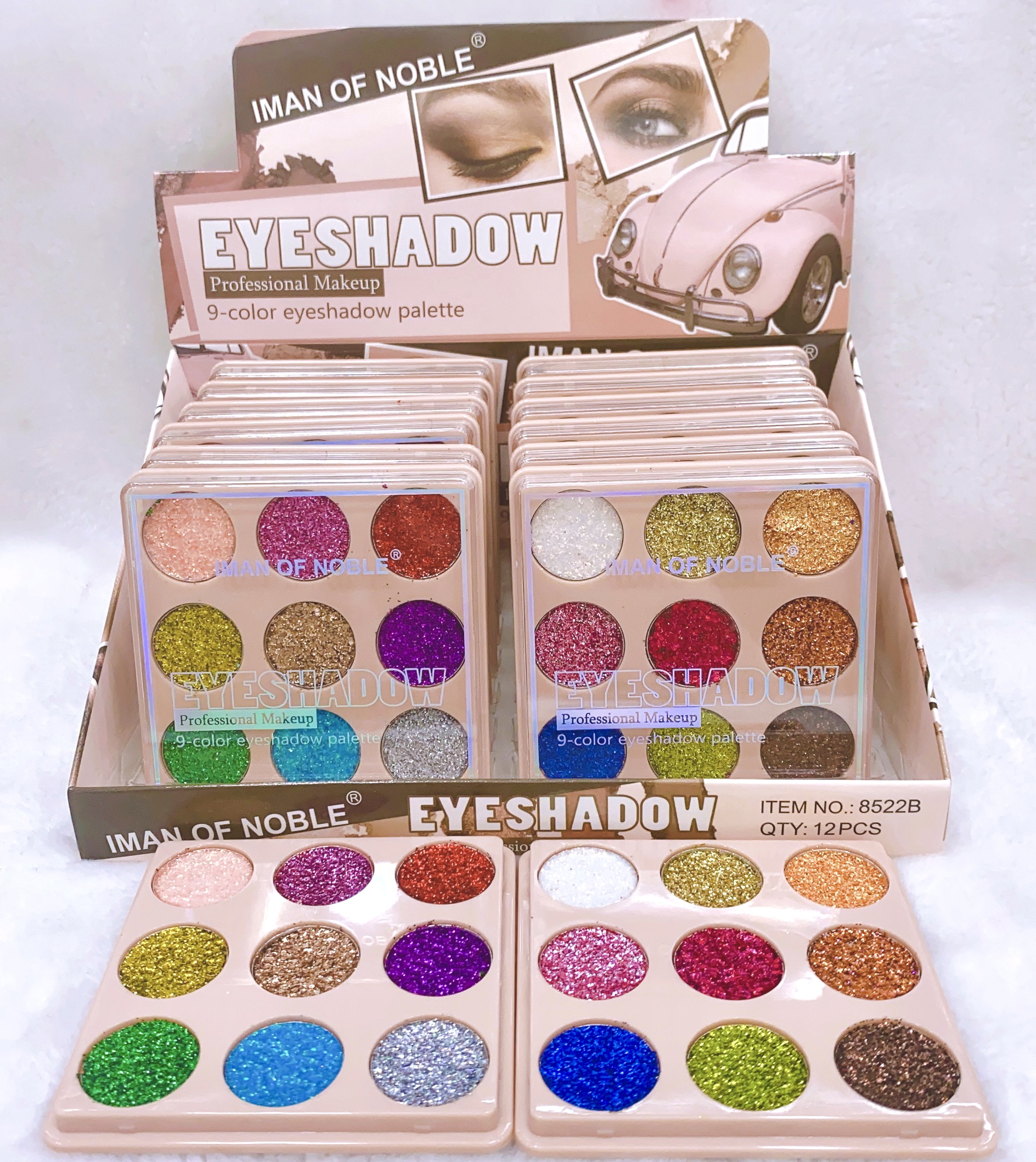 IMAN OF NOBLE cross-border New Color Nine Color Glitter Gel Eye Shadow Ultra Shine Gel