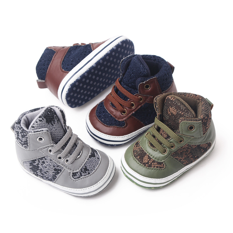 New baby shoes casual sports high top toddler shoes