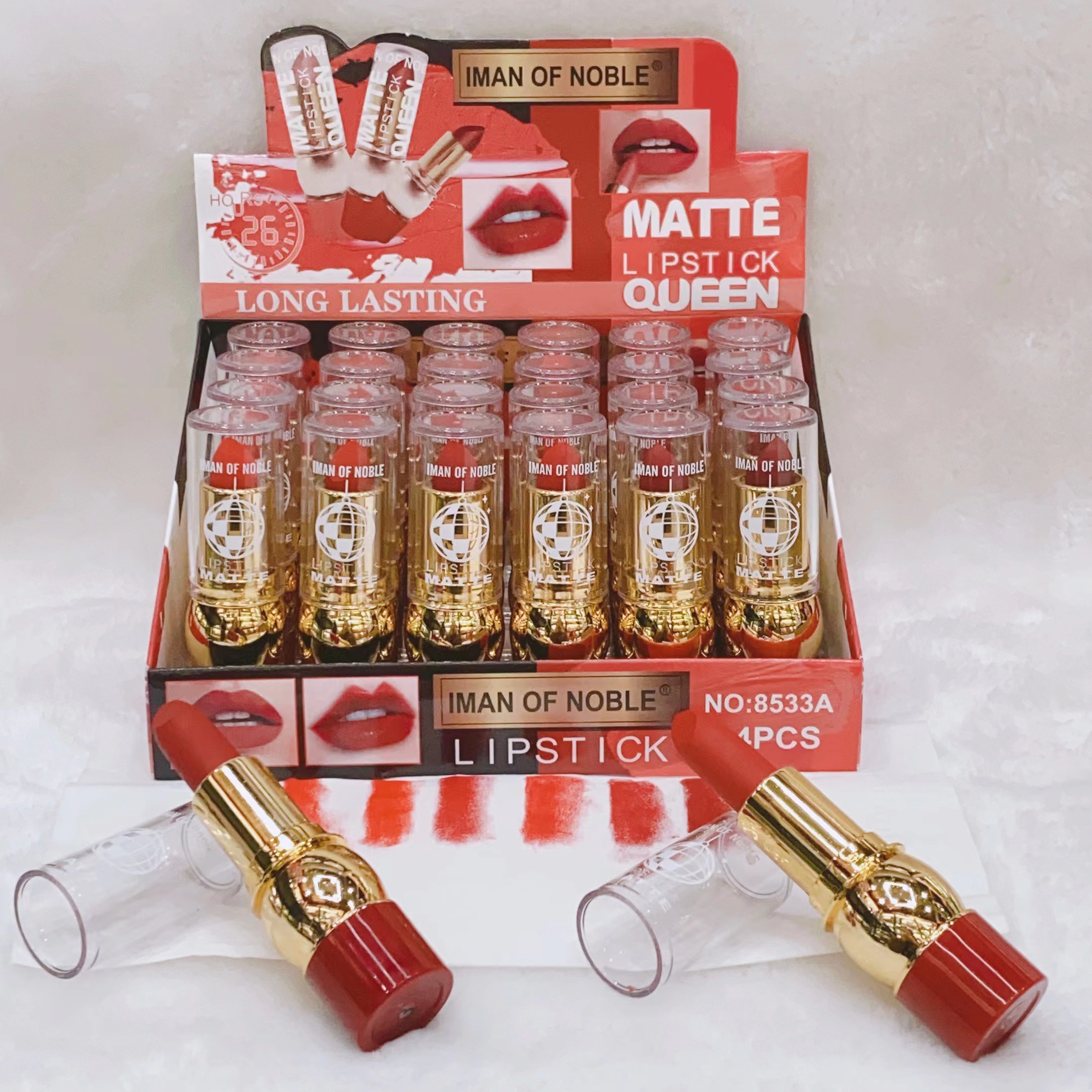 IMAN OF NOBLE cross-border 2023 new lipstick non-stick cup red thumbnail