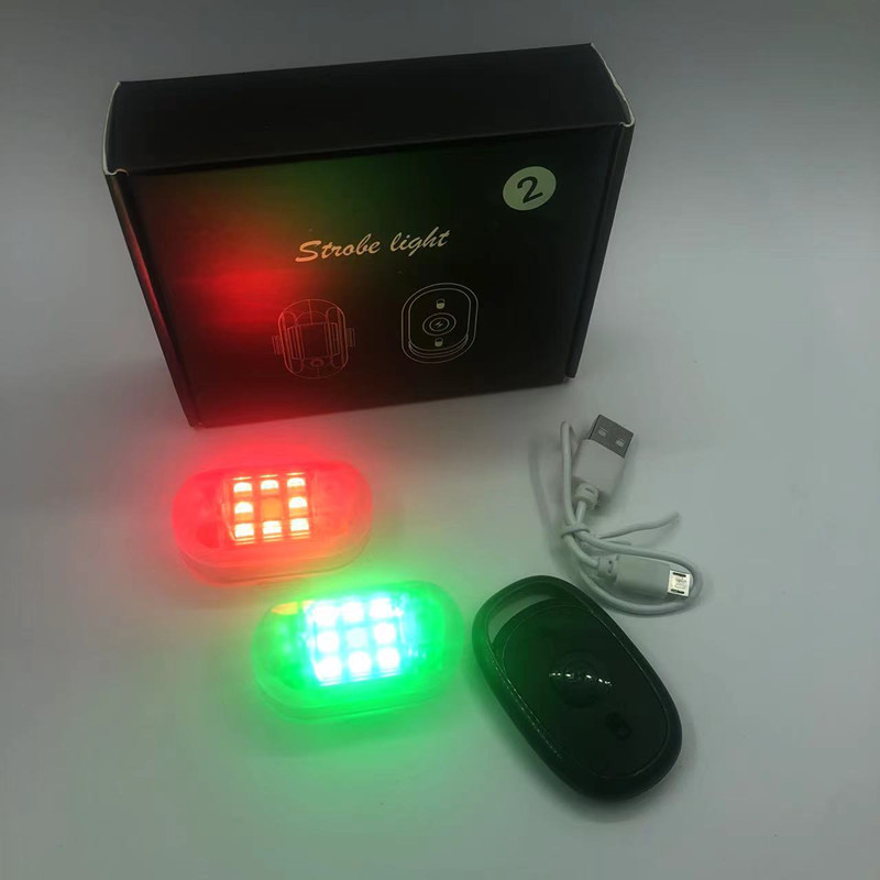 Aircraft lights, led flashing lights, motorcycle warning lights, USB charging portable signal lights, seven-color flashing lights with strong magnetism Application Scenario