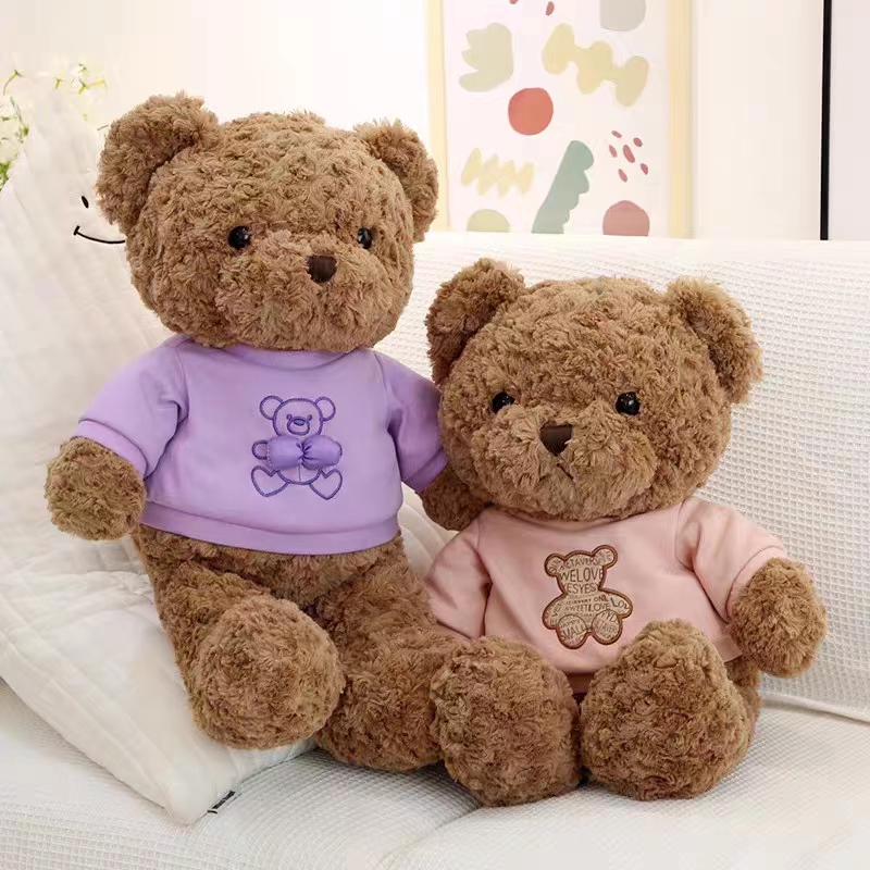 Large dress teddy bear plush toy couple bear doll girl birthday gift wedding big bear thumbnail
