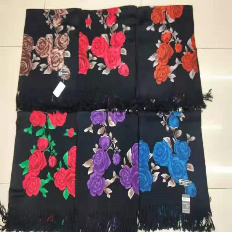 Export Foreign Trade Manufacturers Direct Embroidered Scarf Shawl Fashion Women's Headscarf