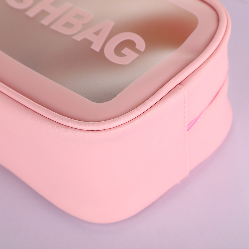 Portable Portable Frosted Transparent Waterproof Toiletry Bag Korean-Style Large Capacity Travel Makeup Bag Dustproof Storage Bag The New Tpu Waterproof Makeup Bag Go Hand In Hand To Hold The Washbag Makeup Bag Application Scenario