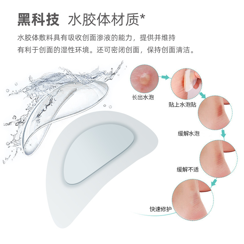Upgraded Gel Anti-Wear Foot Magic Blister Patch Back Heel Patch Women's Toe Patch Heel Patch High Heel Anti-Wear Foot Patch details Picture
