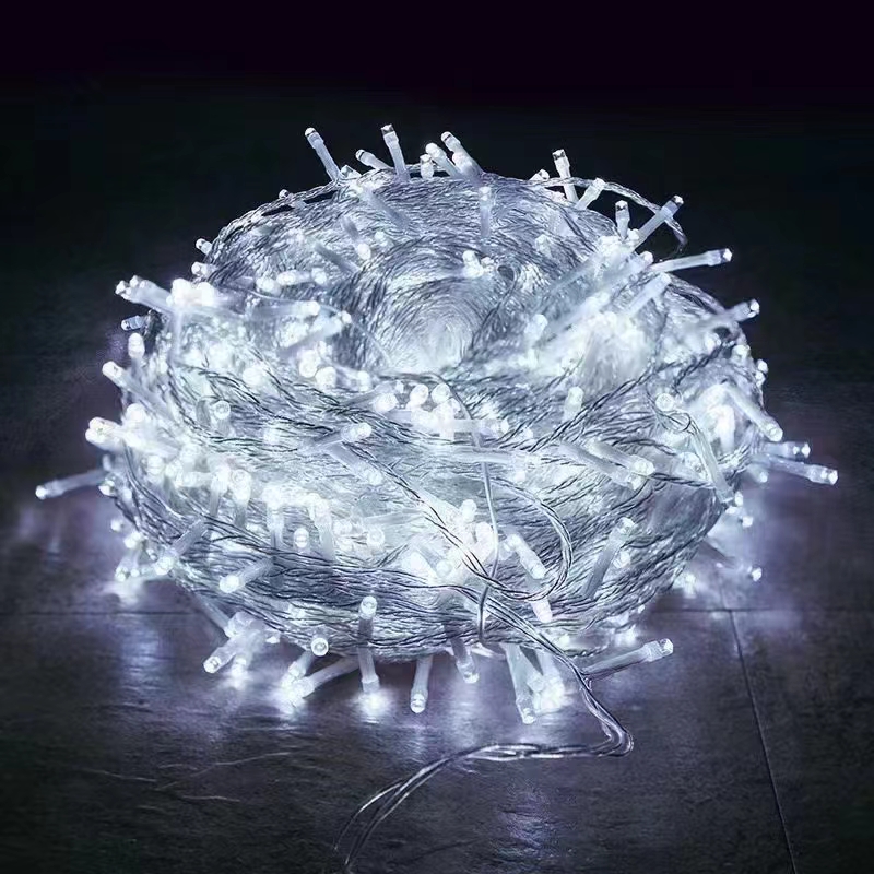 100Led Transparent Wire Light String, Green Light Specification drawing