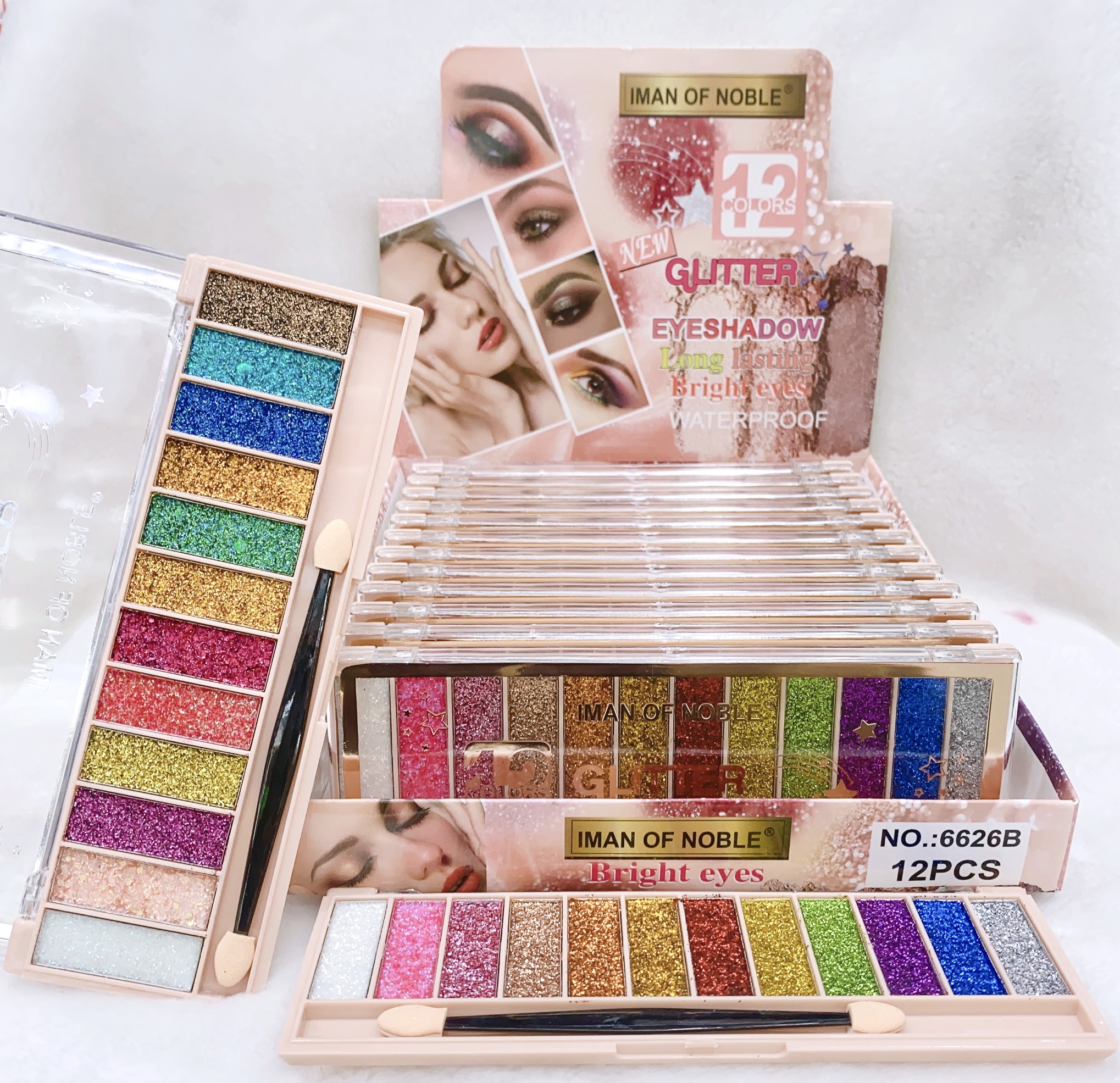 IMAN OF NOBLE cross-border 2023 classic new glitter eyeshadow non-fly powder