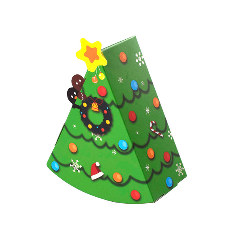 Red Christmas Tree Shape Candy Gift Packaging Box Creative Fashion New Christmas Eve Small Gift Spot Empty Box Diy Item Picture