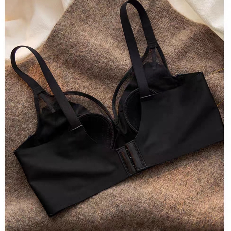 Dreamy red and pink seamless underwear, large breasts make smaller, soft support anti-sagging bra, ultra-thin, no steel rings xuong pic 9