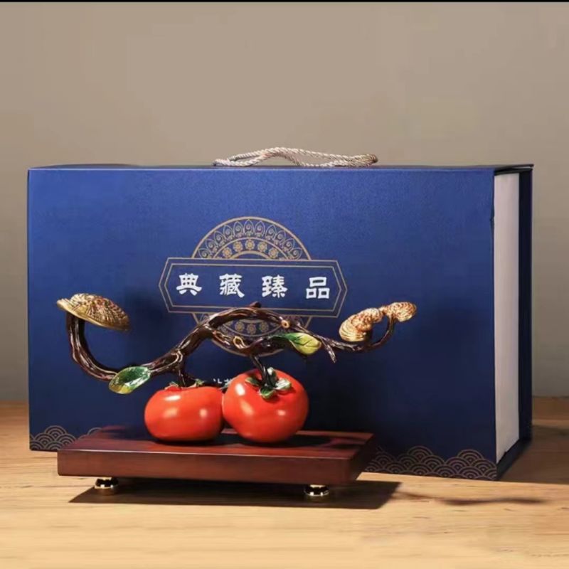 现代简约轻奢陶酒店样板房家居客厅工艺品柿子2