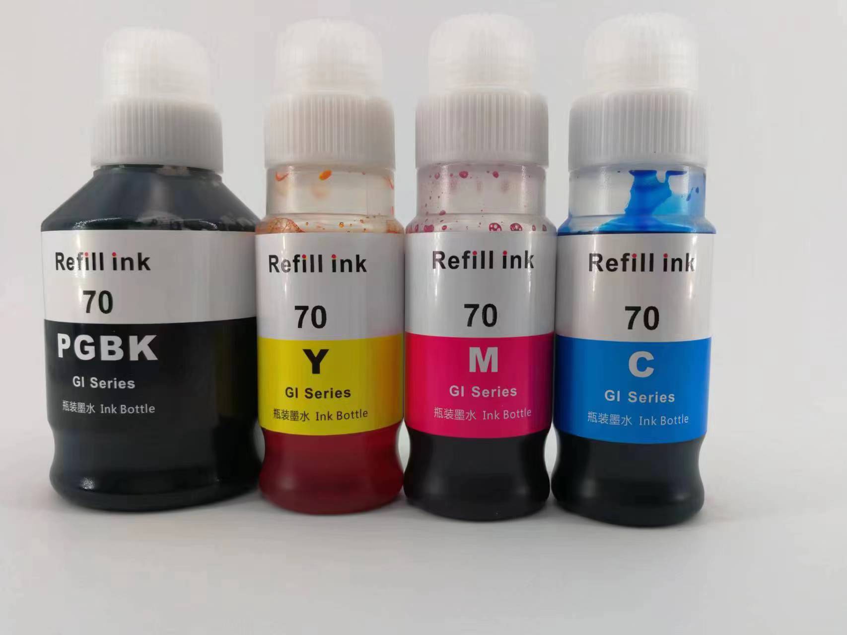 Compatible with can Printer Ink Water-based ink Pigment ink CAN OF 70 Printer Ink 70mlBKMCY Filler ink Special ink thumbnail