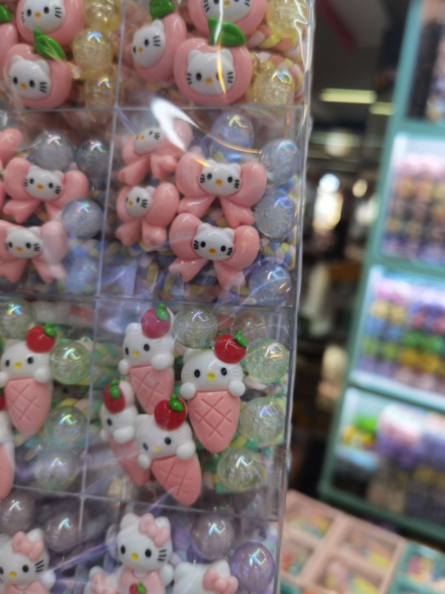 colorful cartoon hair band collection display
