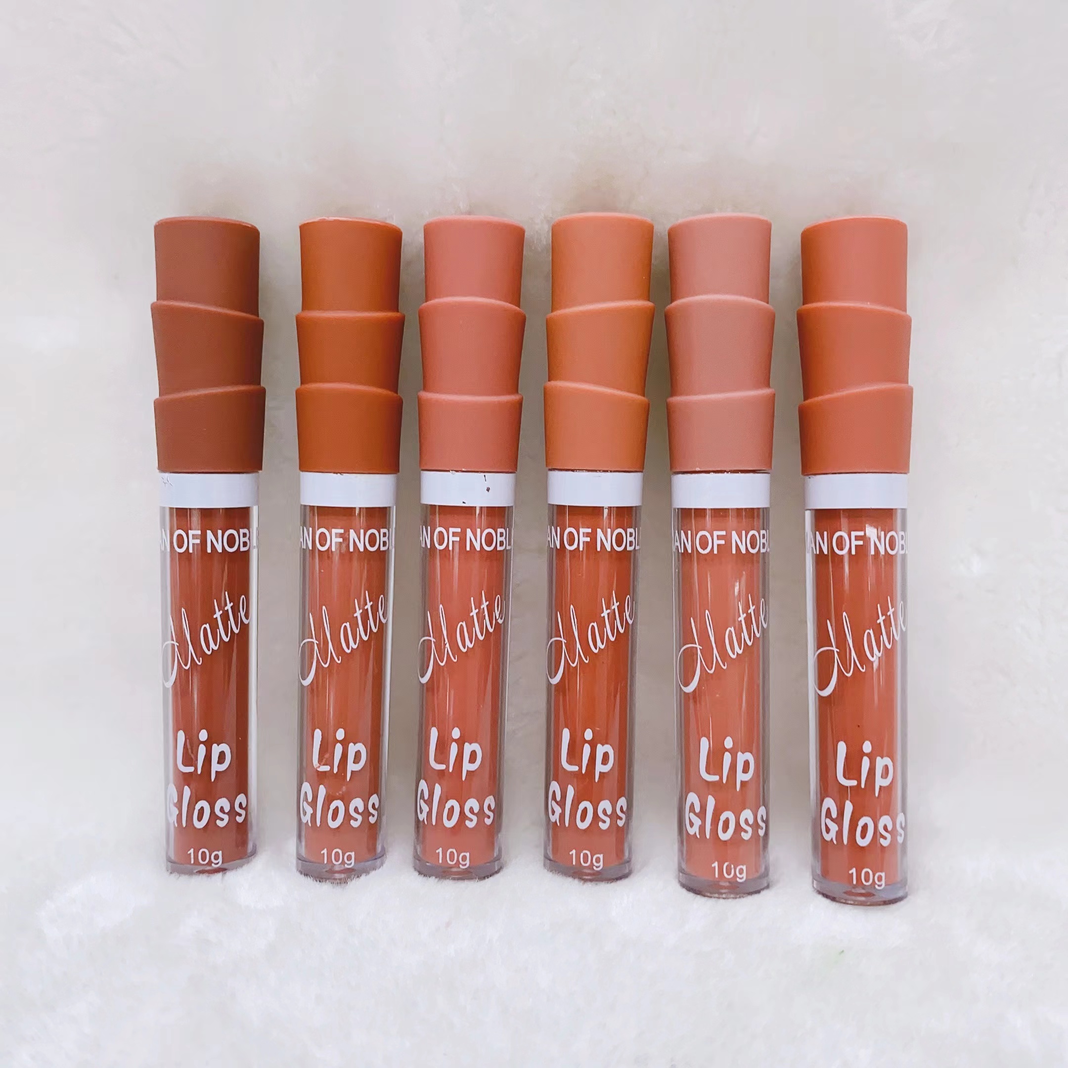 IMAN OF NOBLE 2023 new Non-stick cup lip gloss Long-lasting makeup nude color lip gloss Specification drawing