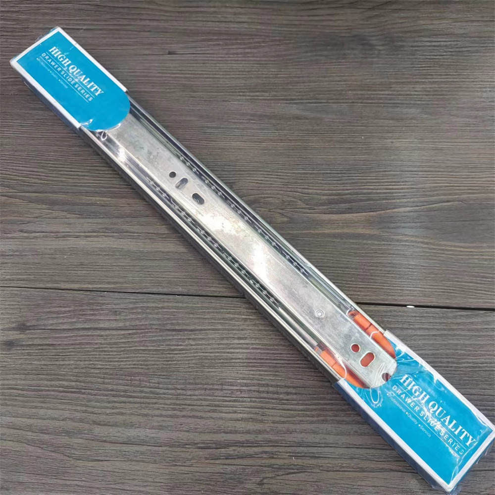 Drawer Track Thickened Damping Buffer Mute Rail Hardware Specification drawing