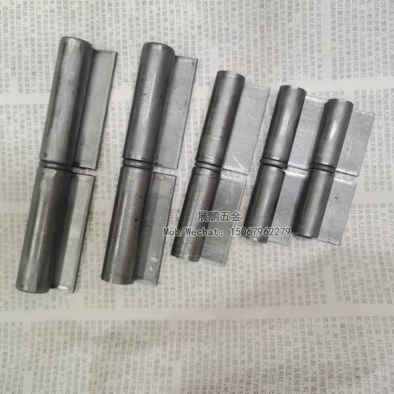 Welded Hinge Removal Door Shaft Hinge Heavy Duty welded hinge Iron door shaft Specification drawing