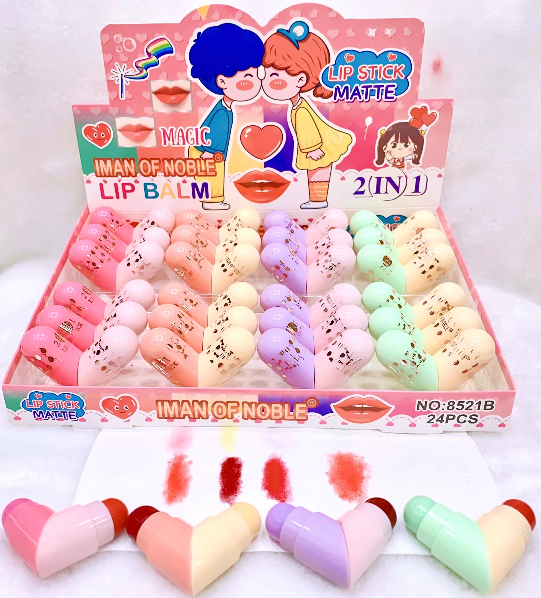 I MAN OF NOBLE Love lipstick + lipstick moisturizes and deforms