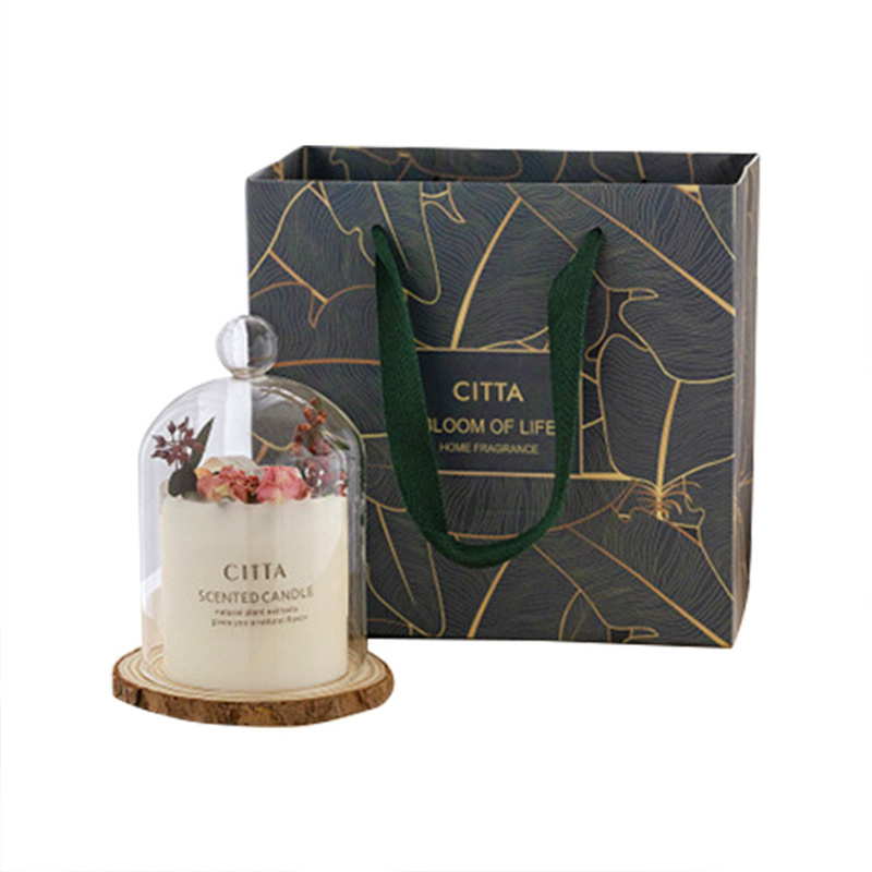 Scented Candle Gift Box Handmade Soy Wax Essential Oil Fragrance Dried Flower Valentine's Day Gift Set Wholesale Item Picture