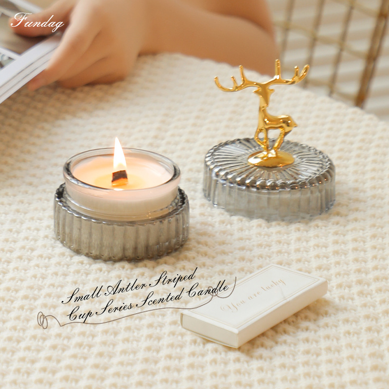 Manufacturers Direct Sales Of Small Antler Cup Scented Candle With Christmas Gift Scented Candle Cup Home Fragrance Candle Cup Christmas Gift Wholesale Application Scenario