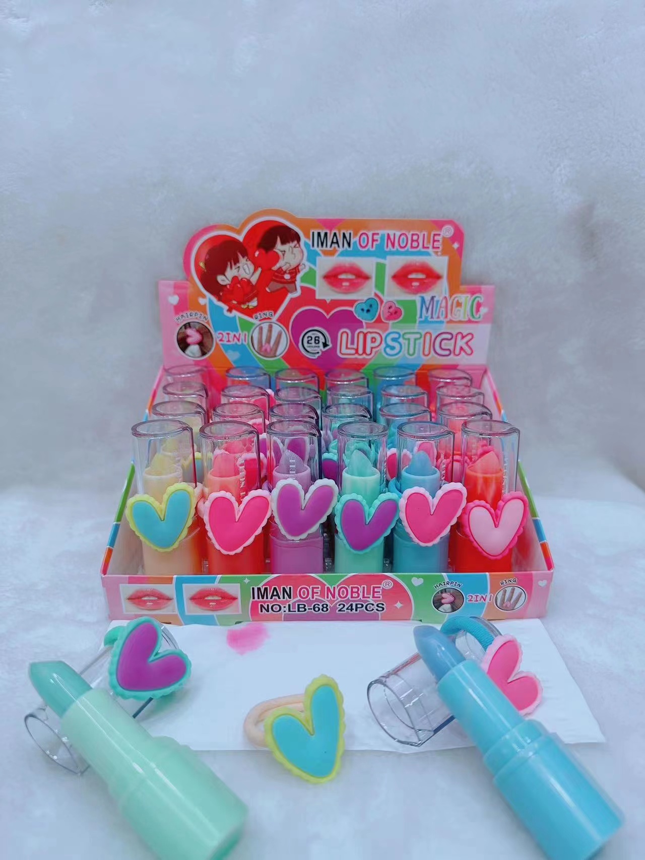 I MAN OF NOBLE Color changing lipstick moisturizing moisturizing love small rubber band dual use thumbnail
