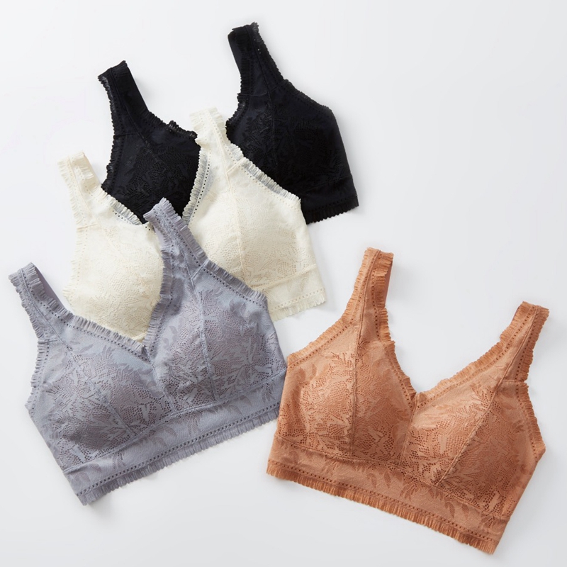 Dream red and pink underwear women without underwire push-up lace beauty vest bra