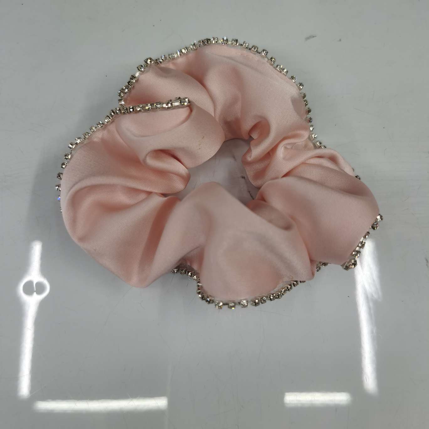 Popular headband with two bullet circles three pearl accessories four flannel cloth headband series Korean floral cloth headband 47