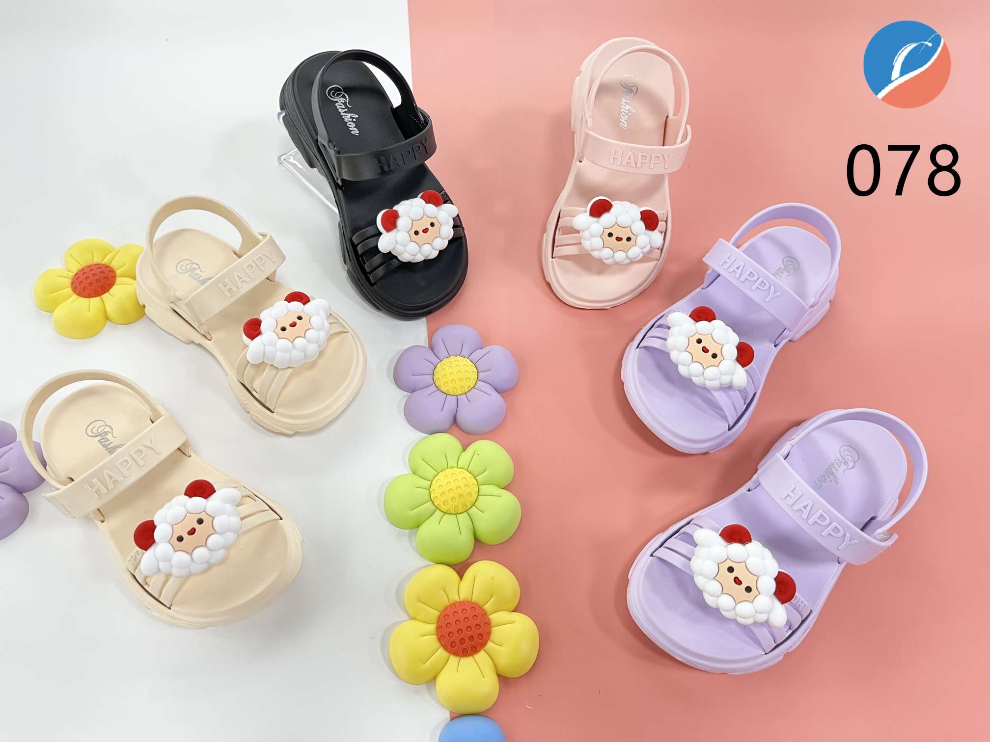 Girls' sports sandals 2023 summer white platform shoes Princess shoes Little girls new children's beach shoes
