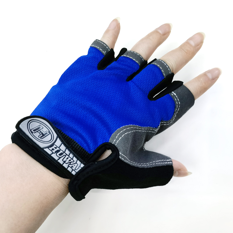 180201 guantes de medio dedo guantes de ciclismo ciclismo deporte guantes de corte medio estilo delgado protector solar antideslizante pesca guantes de medio dedo Item Picture