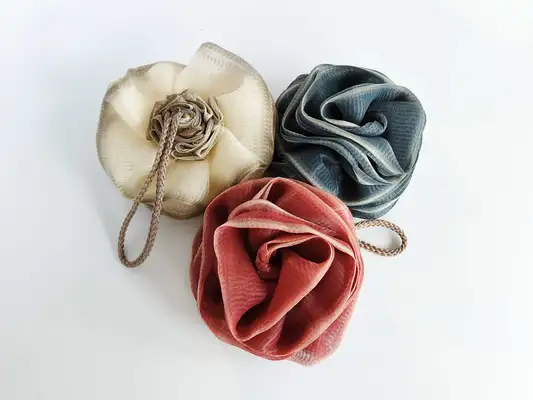 2023 Summer new retro color Super soft 75g Rose Bath flower thumbnail