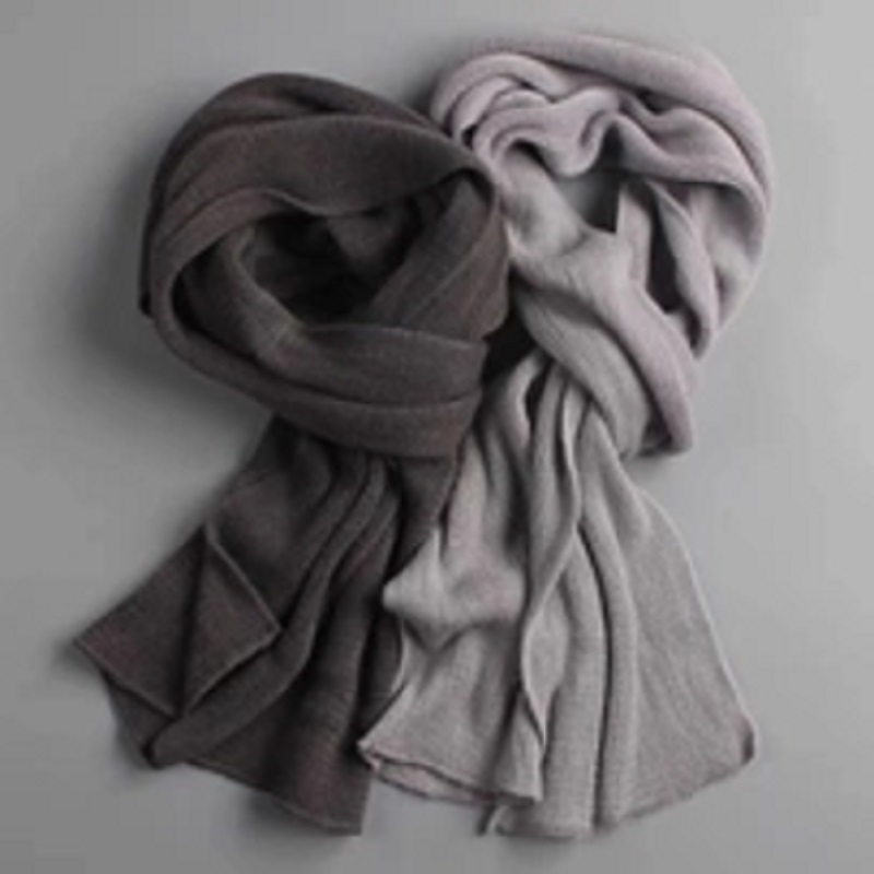 European And American Fashion Splicing Color Multi-Color Striped Hanging Beard Imitation Cashmere Scarf For Men And Women