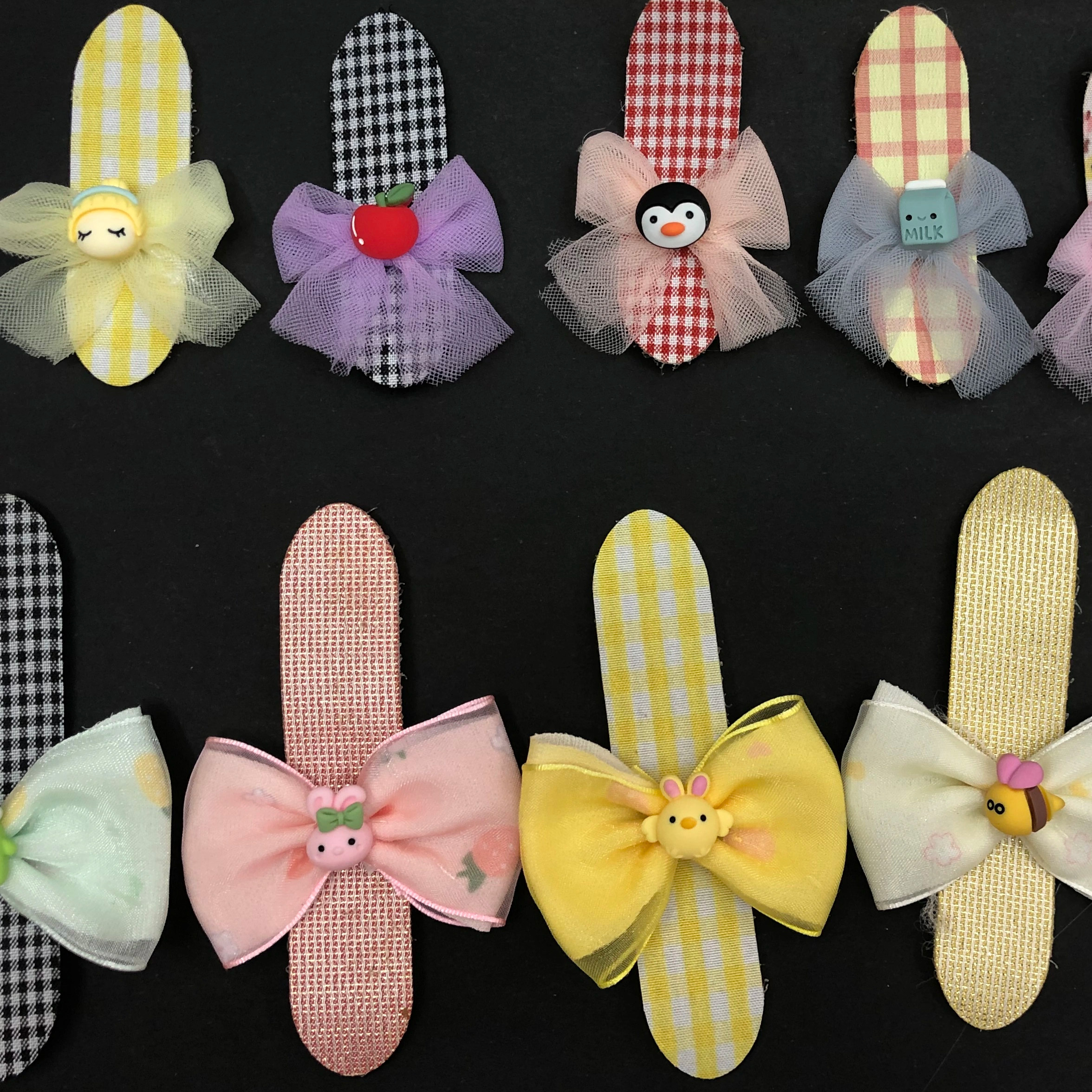 Class Bow Velcro Colorful Cute Specification drawing