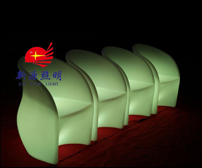 Plastic luminous furniture, rechargeable furniture, best-selling luminous furniture at the exhibition, LED luminous chairs for bars pic 2