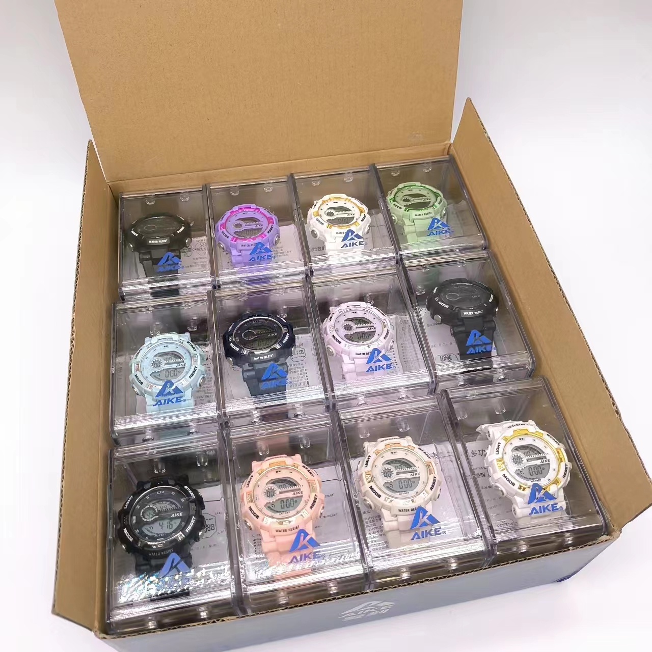 时尚简约男女电子运动手表男女防水初高中生学生休闲腕表详情2