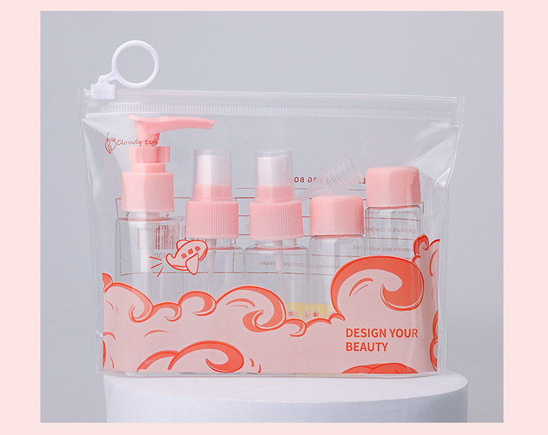 Travel 7-piece bottle Set Set Cosmetic bottle New spray lotion bottle