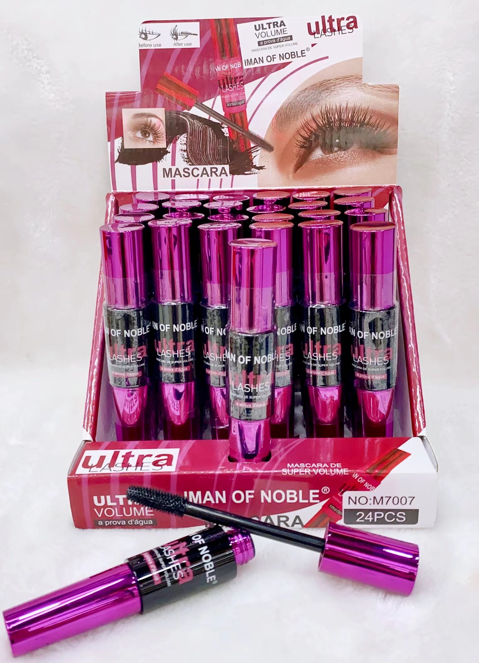 IMAN OF NOBLE brand cross-border 2023 new mascara 24 hours lasting no makeup waterproof advanced
