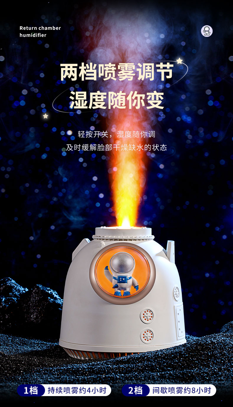 ：USB桌面空气加湿器加湿返舱家用静音节能便携式详情4