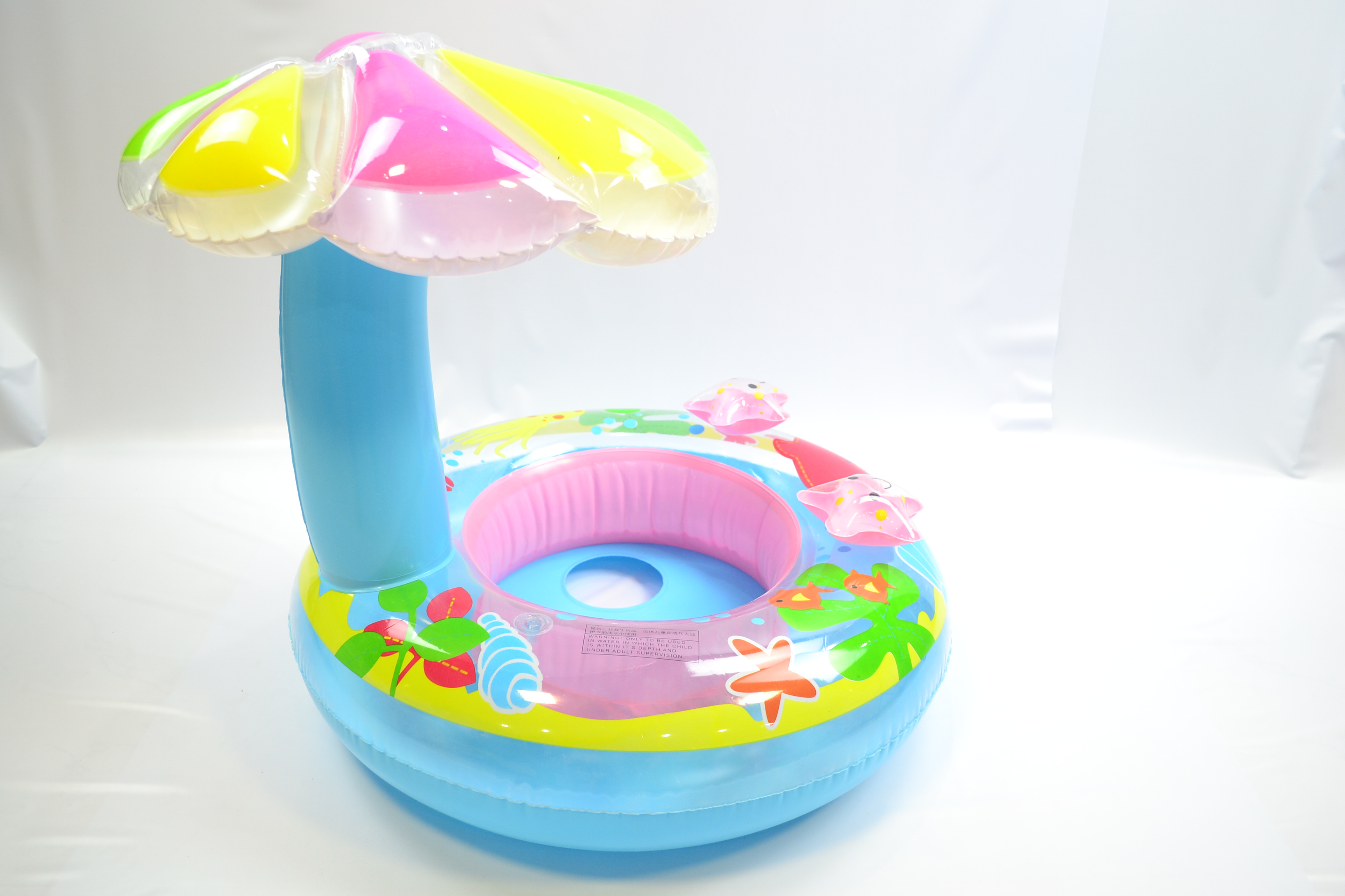 Hongyu factory direct sales network red mushroom with canopy boat children boat full figure