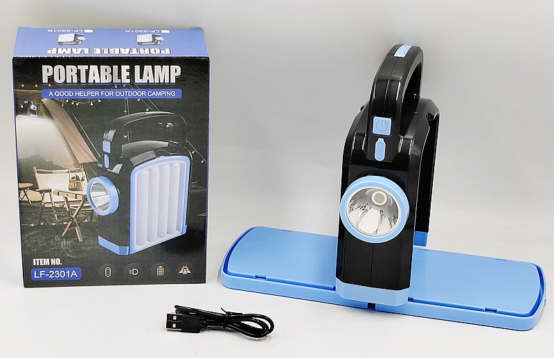 久根电筒 LF-2301A 多功能可展开太阳能手提灯 强光探照灯 户外可充电手提灯 手提家用便携应急灯 详情1