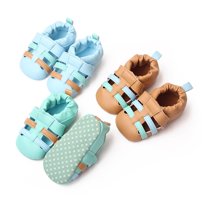 Baby soft bottom summer shoes 0-1 year old baby walking shoes