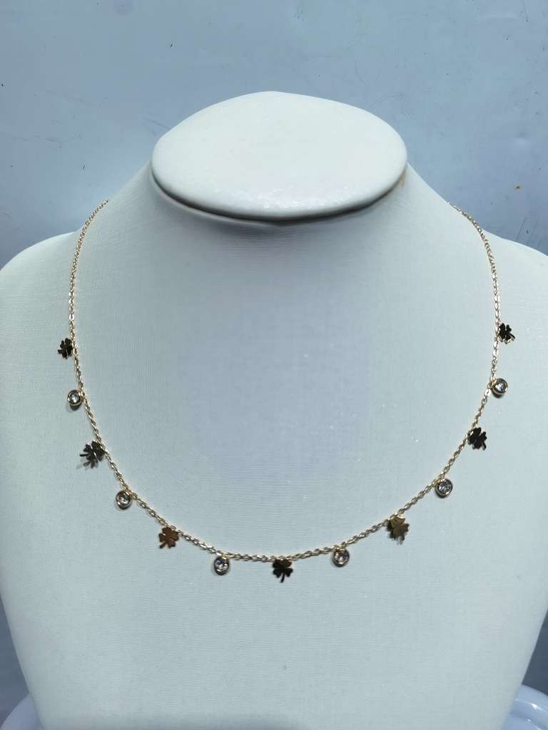 Clavicle chain titanium steel stainless steel women's necklace vintage export trade