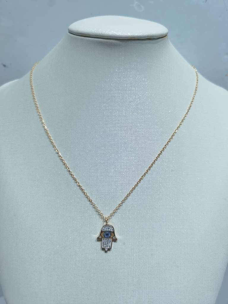Palm-eye clavicle chain light luxury small fold wear necklace female export foreign trade explosion