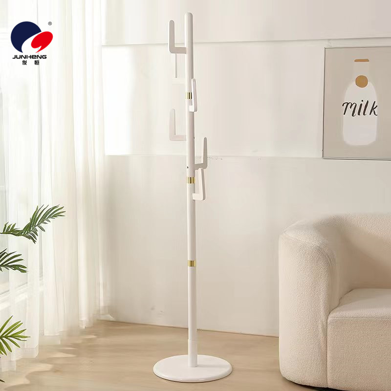 Hanger pole, bedroom hanging hanger, floor-standing solid wood coat rack, modern simple and multi-functional bag rack, clothes rack Application Scenario