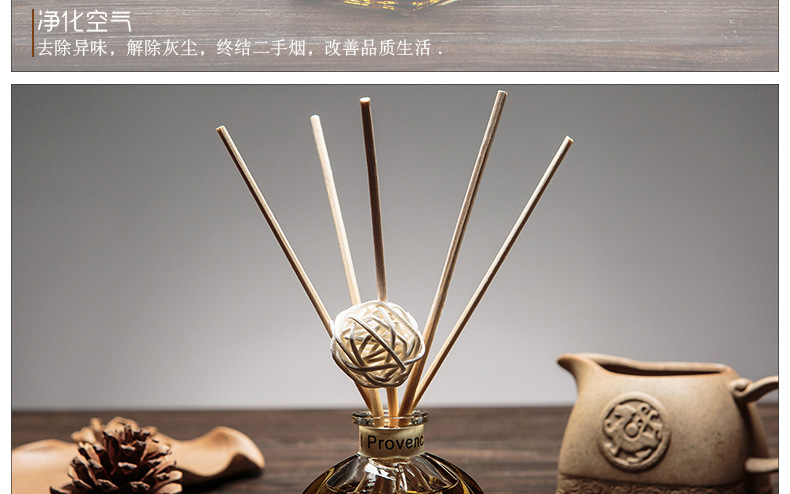 厂家批发高端50ml无火香薰精油套装 藤条挥发香熏香水香氛除味玻璃瓶详情14