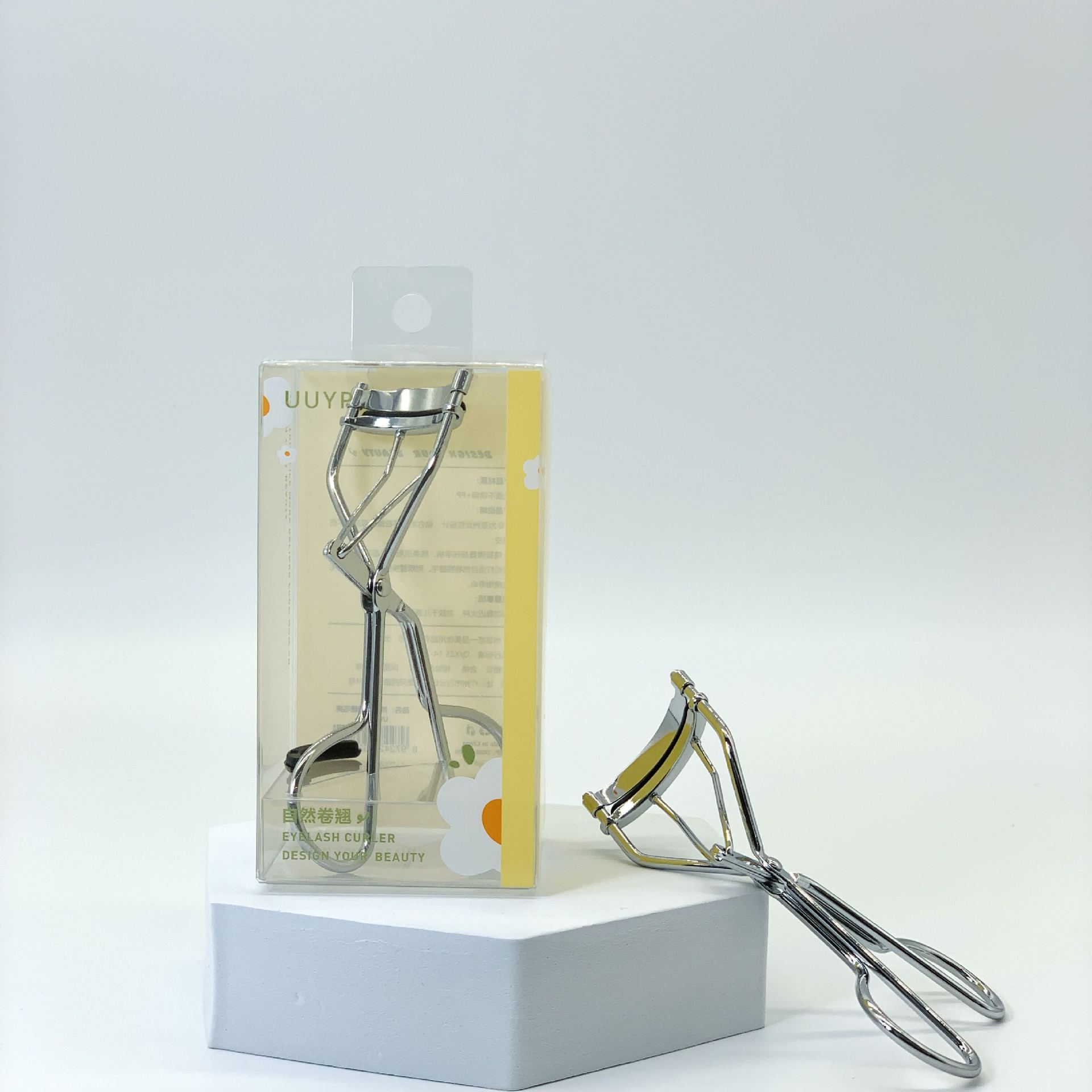 Single Eyelash curler Natural Stainless Steel Portable Eyelash Curler Beginner Eyelash Curler *