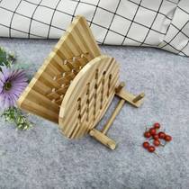 Eco-friendly primary color side pressure zebra bamboo heat insulation mat bowl mat casserole bottom mat Heat resistant mat Creative table mat
