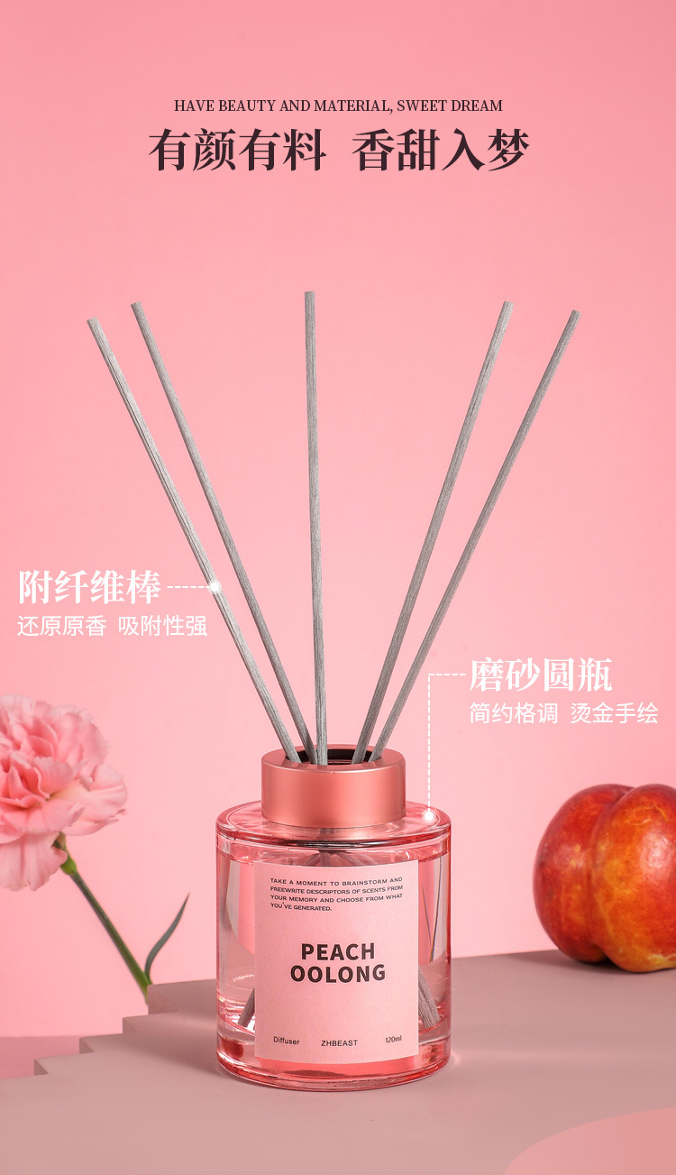 New Cloud Flameless Scented Rattan Essential Oil Bottle, hotel and household Air Freshener, Toilet Deodorant, Mosquito Repellent Scented Oil pic 8
