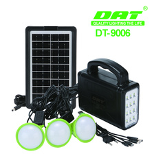 DT-9006太阳能照明小系统带usb线可充电探照灯便携式户外照明LED灯