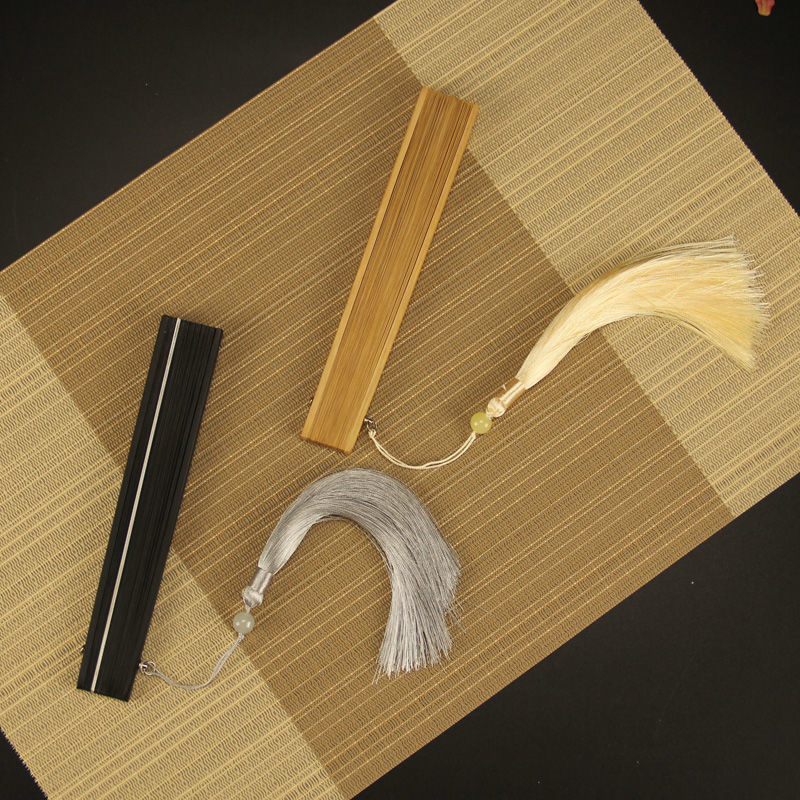 16Cm Matte Paint All Bamboo Color Folding Fan Hanfu Cheongsam Catwalk Dance Easy To Open And Close Summer Exquisite Gifts Folding Fan Classical Chinese Style Han Fashion Products details Picture