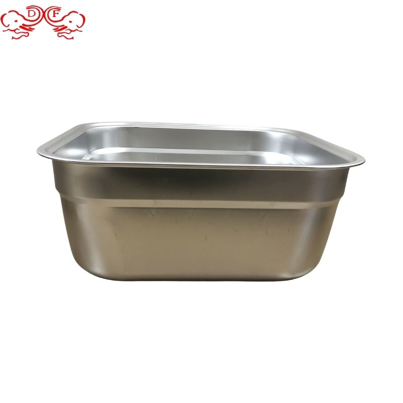 DF99096不锈钢盆 方形米筛 密孔漏盆加耳洗米筛果盆DF Trading House 详情2