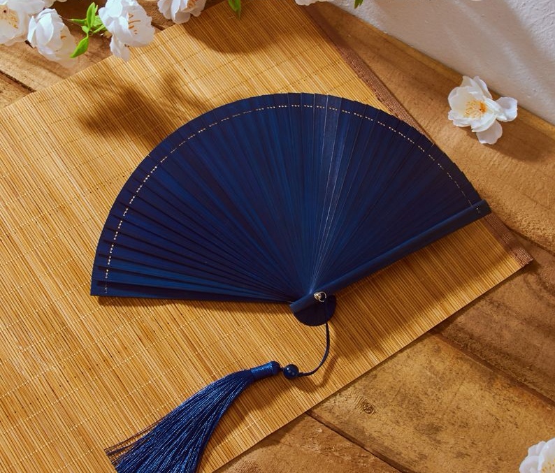 16Cm Mini Full Bamboo Fan Ladies Full Bamboo Fan Chinese Style Full Bamboo Fan Retro Style Hanfu Qipao Catwalk Dance Easy Opening And Closing Summer Gift Small Fan Item Picture