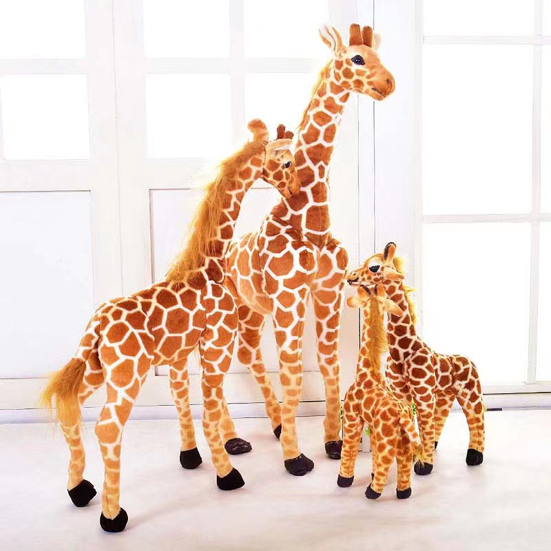 Cute simulation giraffe doll plush toy small doll children's sleeping doll boy girl birthday gift