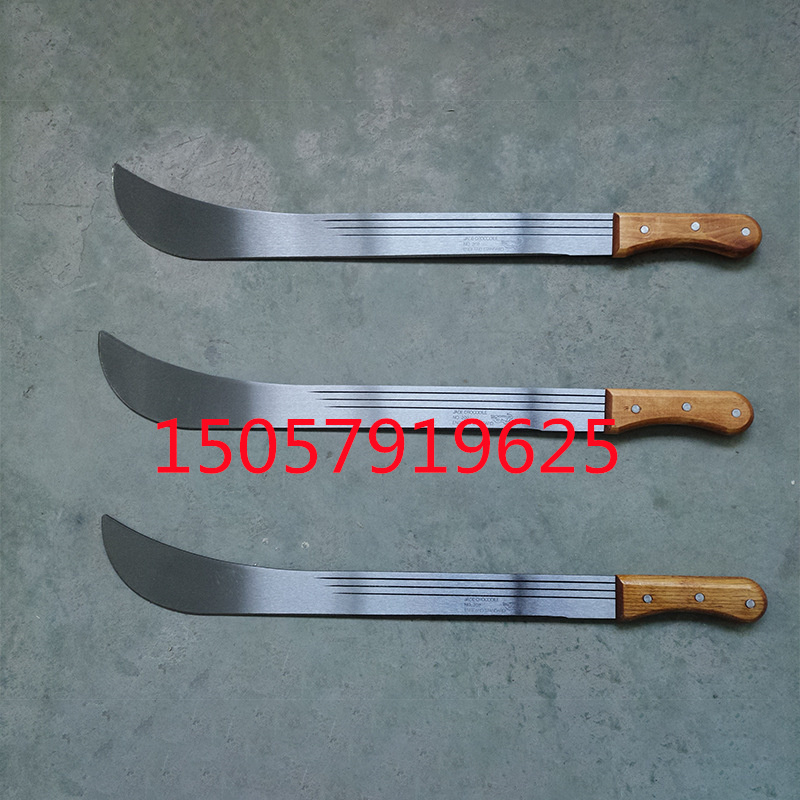 1M06B machete工厂农用五金工具出口非洲甘蔗刀砍甘蔗开荒刀 6寸 8寸  木柄 塑柄详情5